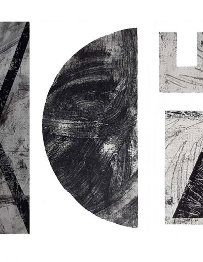 Signs, Monoprint, Collage, 60cm x 42cm (unframed)