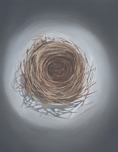 Yellowhammer's Nest, Oil on Canvas, 30cm x 30cm x 3,5cm (unframed)